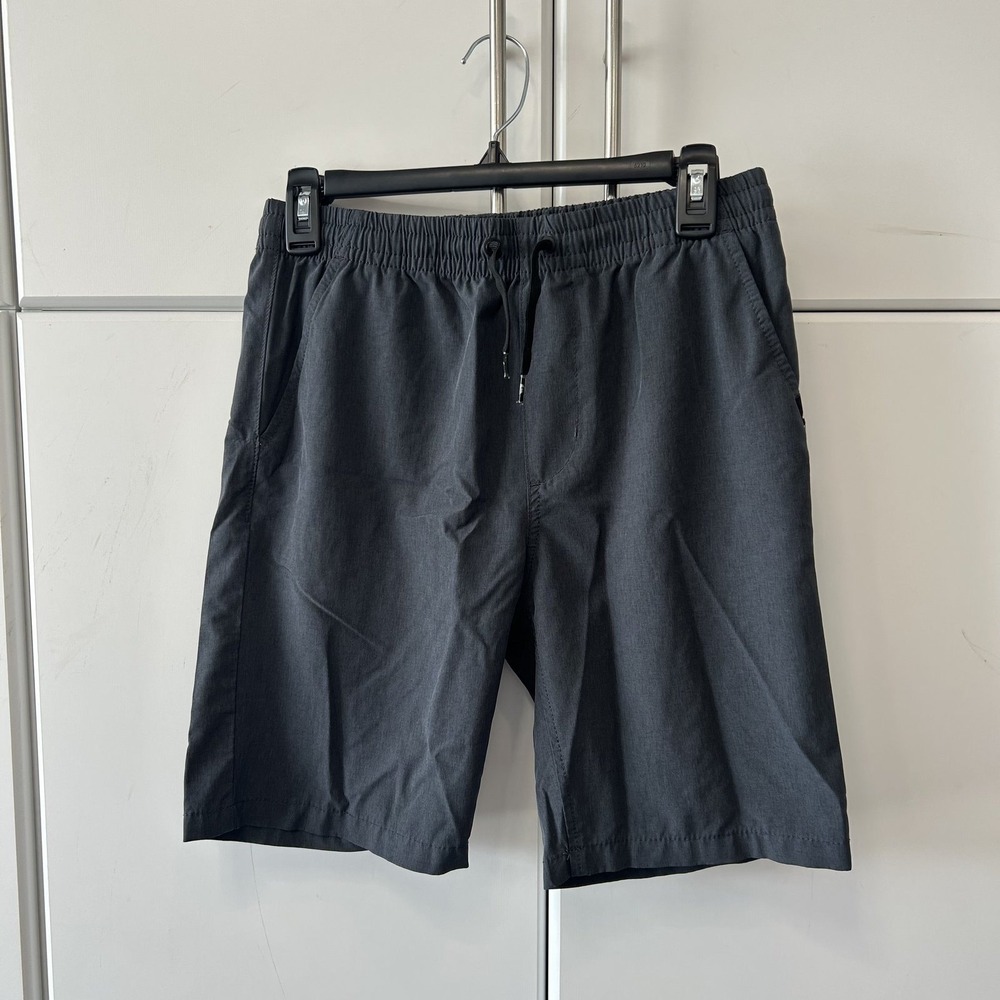 Quiksilver Amphibian Shorts Boys Large 14/16 Gray Heather Hybrid Boardshorts